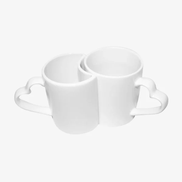 TAZA BLANCA PAREJA DOBLE 11 OZ