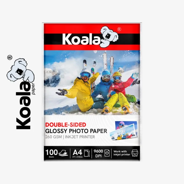 Papel Fotográfico Brillante de Doble Cara 260 GSM A4 - 100 Hojas