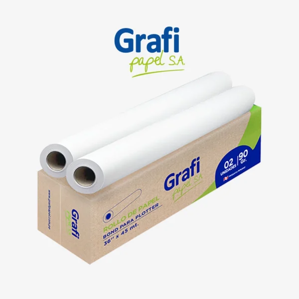 Papel Plotter Bond A0 91.4 cm x 45 m 90 gr (Rollo)
