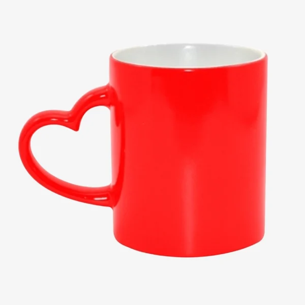 Taza Reactiva Corazón Mate 11 oz - Imagen 2