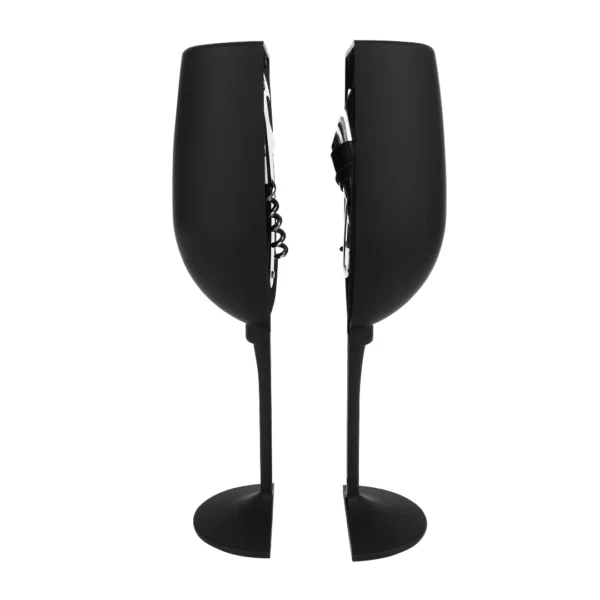 Set de Vino de 3 Piezas en Estuche con Forma de Copa