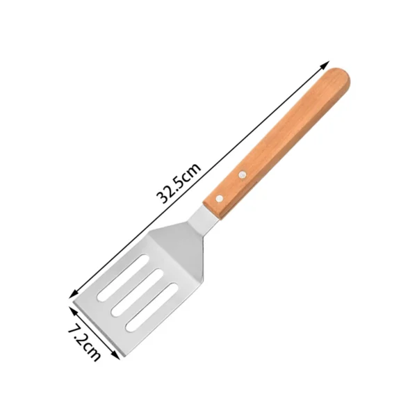 Kit de Parrillero 4 Piezas con Mango de Madera - Imagen 6
