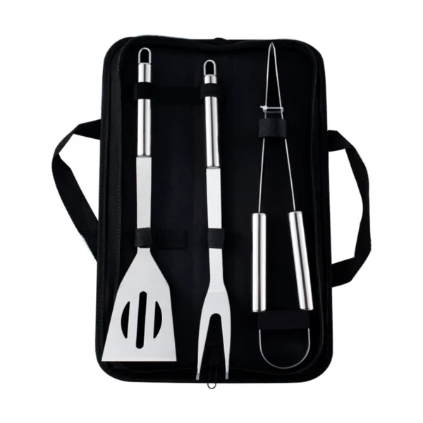 Kit Parrillero 3 Piezas en Acero Inoxidable