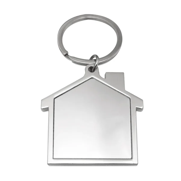 Llavero Metálico con Diseño de Casa