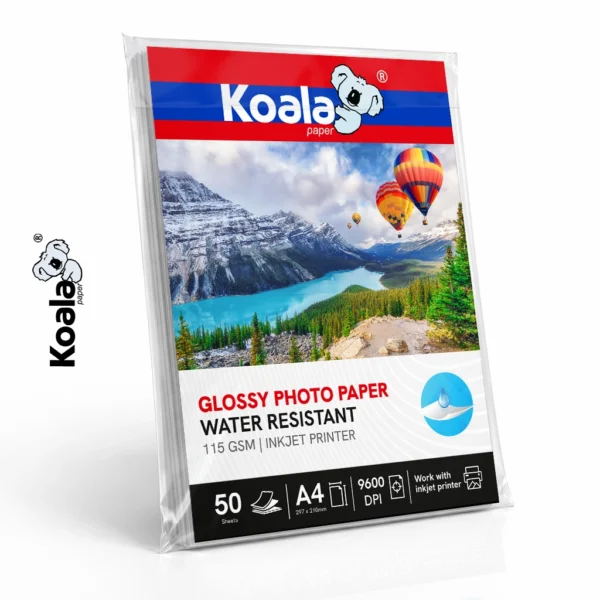 Papel Fotográfico Brillante 115 GSM A4 – 50 hojas