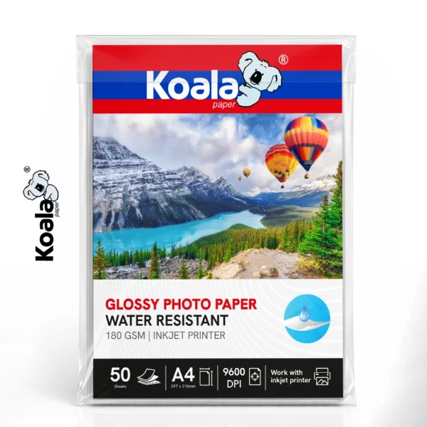 Papel Fotográfico Brillante 180 GSM A4 – 50 hojas