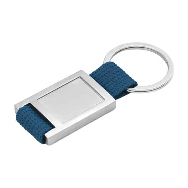 Llavero Métalico Rectangular con Correa