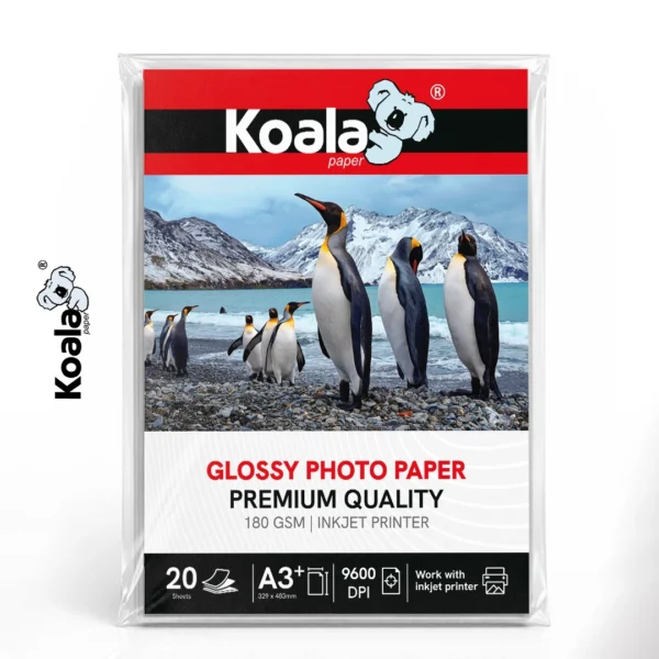 Papel Fotográfico Brillante Premium 180 GSM A3+ – 20 Hojas