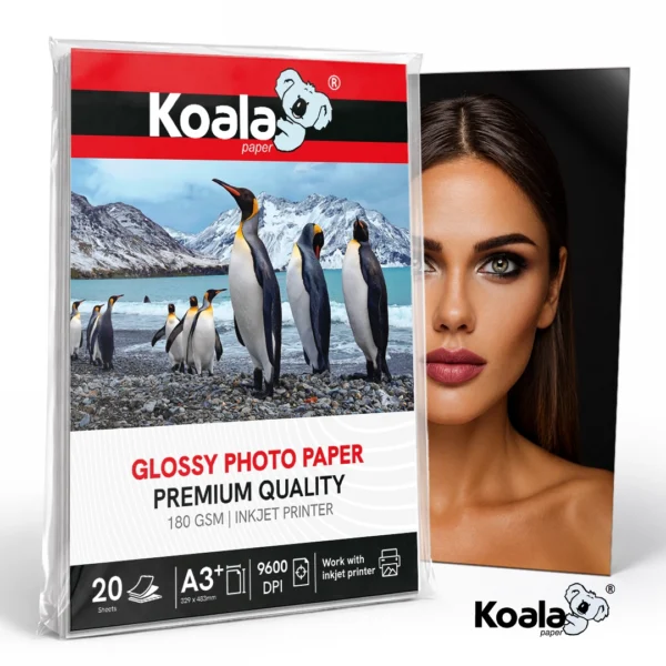 Papel Fotográfico Brillante Premium 180 GSM A3+ – 20 Hojas